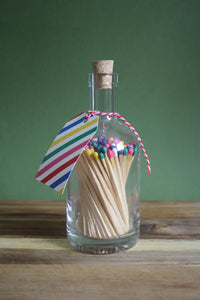 Rainbow - Bottle of Extra-Long Safety Matches