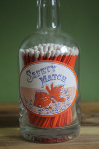Orange Fish - Bottle of Extra-Long Safety Matches
