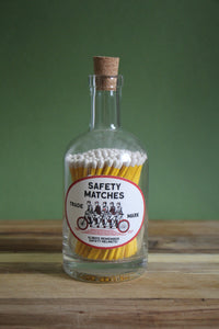 Yellow Tandem - Bottle of Extra-Long Safety Matches