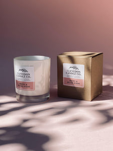 Peony & Blush Suede Candle - Clevedon Candle Co.
