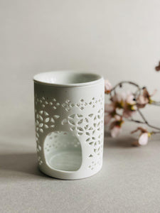 White Ceramic Wax Warmer - Clevedon Candle Co.