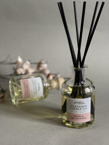 Peony & Blush Suede Luxury Reed Diffuser - Clevedon Candle Co.