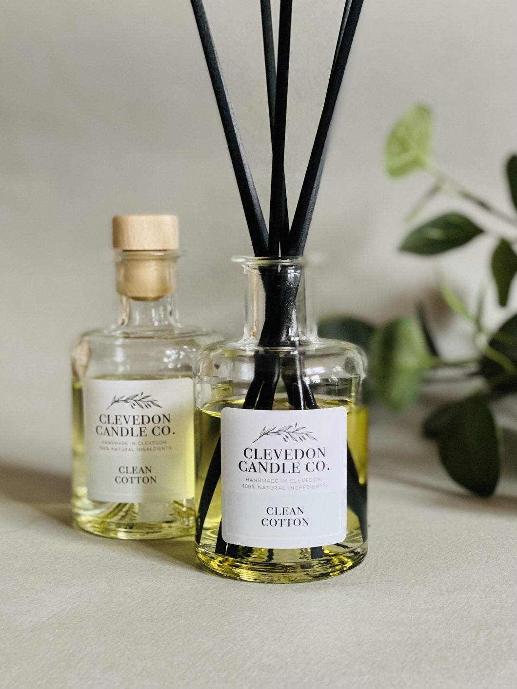 Clean Cotton Luxury Reed Diffuser - Clevedon Candle Co.